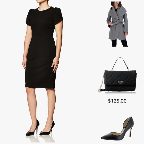 Tahari womens Double Face Wool Blend Wrap Coat With Oversized Collar - Picture 8 of 16